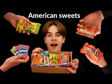 [ASMR] Ich probiere Amerikanische Süßigkeiten 😜|Candy Box