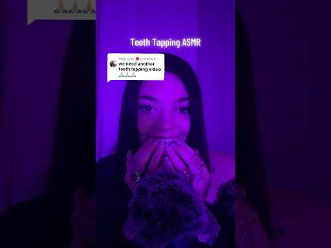 Teeth Tapping ASMR 🦷 #tingles #visualtingle #relax #triggersforsleep #relaxing