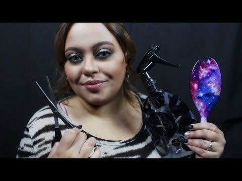 ASMR| Big Sis Fixes Your Botched Haircut - Cut & Style RP