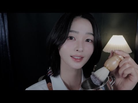 ASMR(Sub) 잠이 오는 바버샵에서 편안하게 주무세요 | 커트+다운펌+면도 | Sleep Comfortably in Sleepy Barber Shop