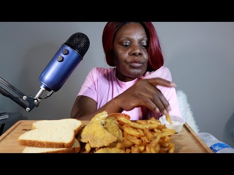 My Told Me To Get A Sports Car | Fried Tilapia And Fries ASMR Eating Sounds