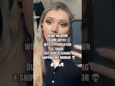 ADHD ASMR hyper-fixating on #asmrsounds #pluckingasmr #snipping