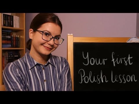 asmr | teaching you polish - lesson #1 | writing on a blackboard, overexplaining (soft spoken)