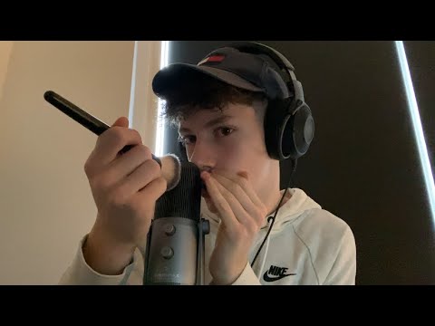 ASMR Trigger words w/ mic brushing