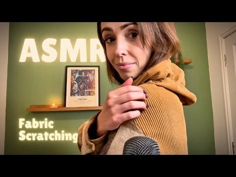 My First Time On Camera! Tingly ✨ASMR Fabric Scratching With Gentle Whispering