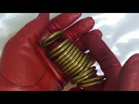 LEATHER GLOVES ❤️ WITH VINTAGE THINGS  [[ASMR]]