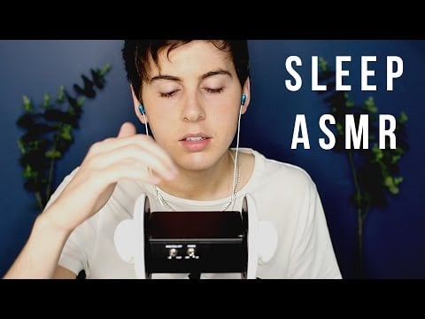 ASMR ☁ FALL ASLEEP ☁ Bedtime Binaural 3Dio Massage & Ear to Ear Male Whisper