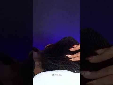 ASMR real person dreadlock scalp oil and massage #asmrscalpscratching #personalattentionasmr