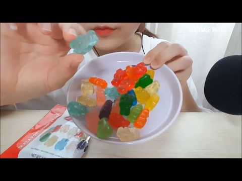 알바니즈 구미베어 ASMR Gummi Bear Albanese , Jelly 이팅사운드 노토킹 곰젤리 먹방 Eating Sounds No talking Mukbang