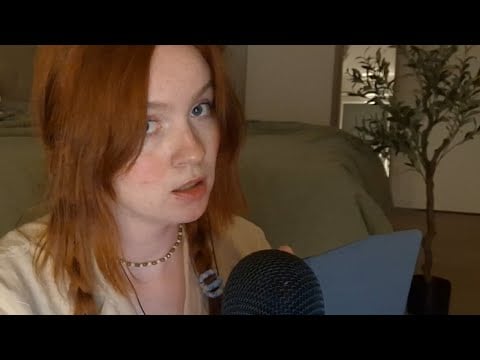 ASMR weird girl assigned to study you