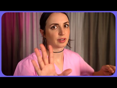 1 Minute ASMR | Your nurse isn't very reassuring
