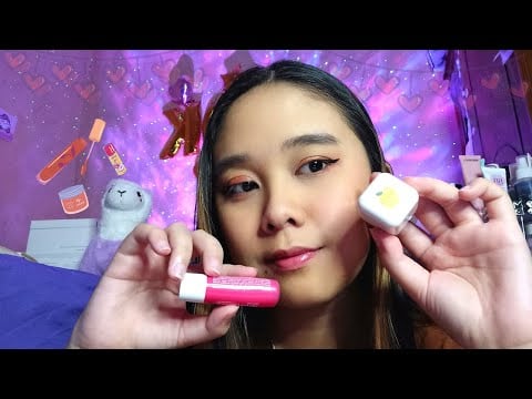 ASMR Applying Lip Balm for your Lip 🌸💄💋 cr : @valouletteasmr 💜 ASMR Lip Balm Application