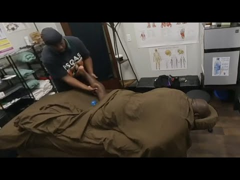 VR180 Selwyn's Hamstrings and Calves 2 Sports Massage  (Part 3 of 9) Best seen in a VR Headset