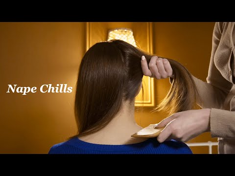 50 minutes of NAPE FOCUS ASMR with light scratches, comb, tracing & more - NO TALKING-