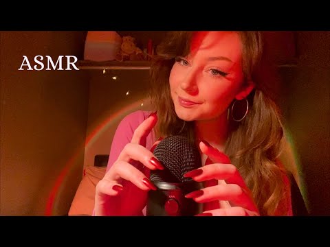 ASMR Inaudible Close Up Whispering And Bare Mic Scratching ♡