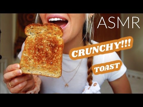 ASMR Eating CRUNCHY TOAST! 먹방 바삭한 토스트