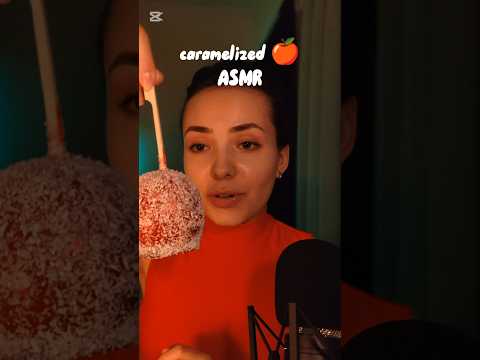 🍎 Crunchy caramelized apple ASMR #asmr #asmrvideo #asmrsounds #asmrfood #asmreating