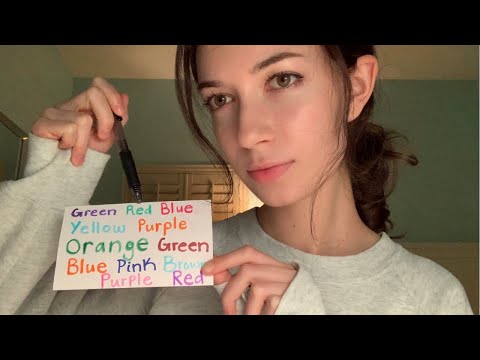 ASMR vision exam roleplay - color perception test (soft spoken, lofi)