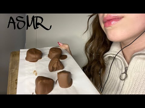 ASMR | Eating chocolate fruits | mouth sounds