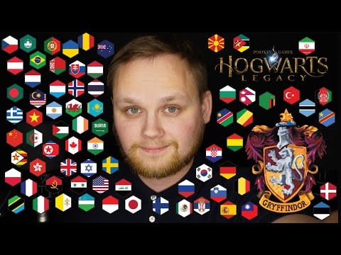 😴 ASMR for sleep 💤 rhythmic whispering Gryffindor  in 45+ languages [Harry Potter]