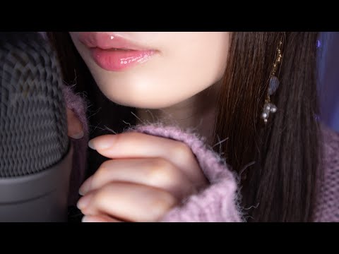 ASMR Soft & Sensitive Whispers (Closeup Whispering, Hand Movements)