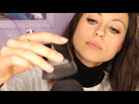 [ASMR] Close Up ~ Face Touching ~ Hand Sounds ~ Whispering ~ Microphone Brushing