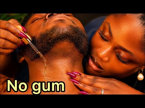 Asmr✨ULTIMATE Beard Grooming & Shaving 😴 | Satisfying Beard Picking,Scratchin, Neck & Chest Massage 