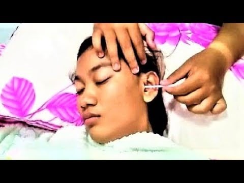 Relaxing Chopsticks Face and Ear Massage ASMR