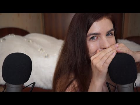 ASMR MOUTH SOUNDS (echoed & binaural)