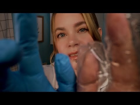 ASMR Face and Ear Exam with 5 Different Types of Gloves | Medical Roleplay