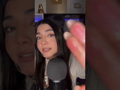 ASMR   SPIT PAINTING 👁️👁️ YT： Anny ASMR ❤️ #asmr #live #asmrsounds #a