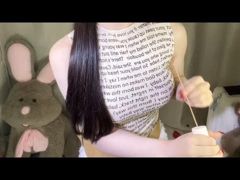 ASMR Cosplay | Sleepy Accent Whisper + Long Nails