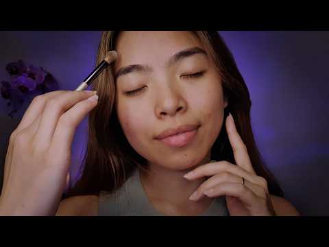 ASMR Tracing & Overexplaining My Bare Face 😌