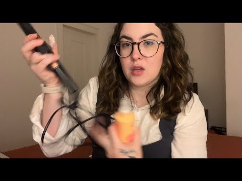 Asmr | Ondulando seu cabelo com várias coisas