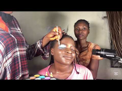 ASMR: AGGRESSIVE HEAD SCRATCHING & MAKEUP APPLICATION ROLE PLAY WITH GUM CHEWING SOUNDS
