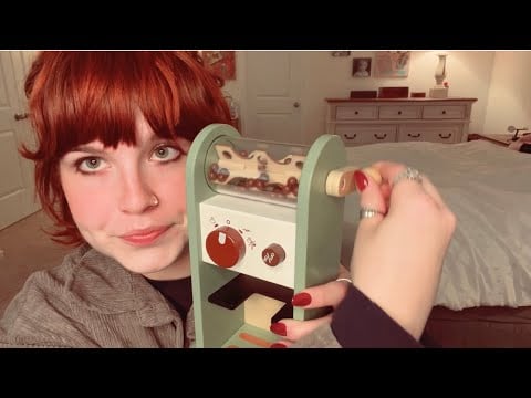 ASMR Strawberry Patch Cafe 🍓☕️🍰(Roleplay, wooden sounds, tapping, whispering)