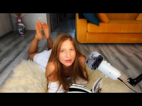 ASMR Reading in Nylon Pantyhose. Sheer Nylon Tights Try On Haul.