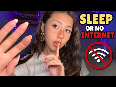 sleep NOW or I’m pulling the wifi plug 😡💤 (ASMR for tingle hungry insomniacs )
