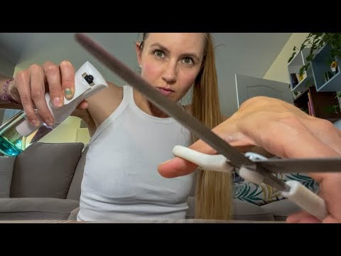 WILDEST asmr haircut of your life 🔥 get tingles for the first time! (fast & aggressive)