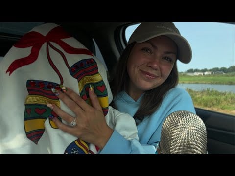 asmr/ vintage Christmas sweaters haul🎄❤️💚 +a long ramble