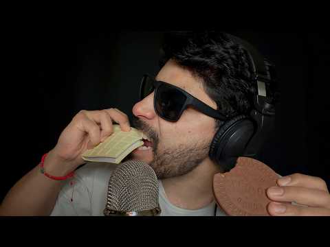 ASMR Sticky Mouth Sounds While Eating Chocolate 🍫