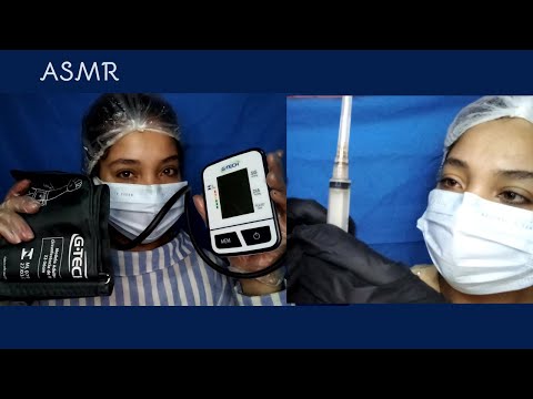 ASMR Duas Doutoras cuidando do paciente 👩🏻‍⚕️💉👩🏻‍⚕️
