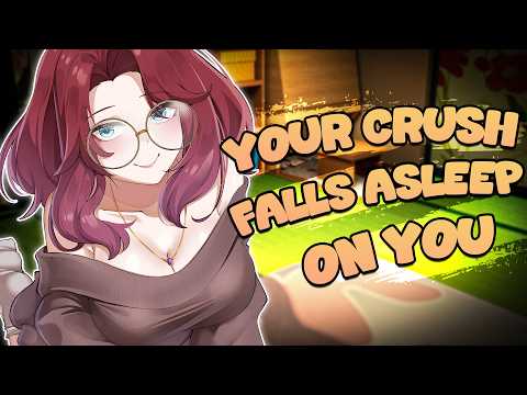 Your Shy Crush Falls Asleep on You While Studying | ASMR Roleplay