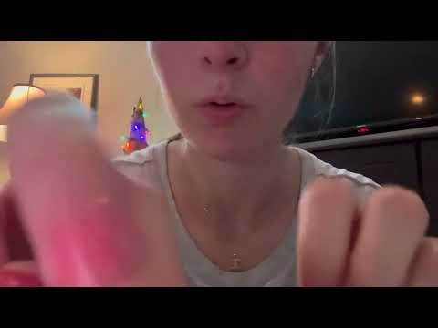 ASMR Close-Up Mouth Sounds and Hand Movements