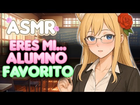 Tu PROFESORA se PONE CELOSA porque QUIERE CONTIGO 💗 Roleplay ASMR Novia [ESPAÑOL]