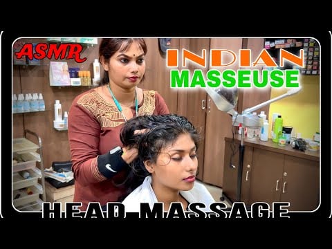 ASMR INDIAN MASSEUSE HEAD MASSAGE || Relaxation From Headache || #asmr #insomnia #relaxing ||  I♾️A