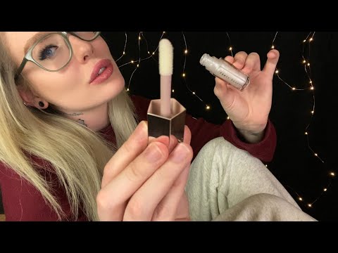 ASMR applying 👄 lip gloss 👄 to me and u