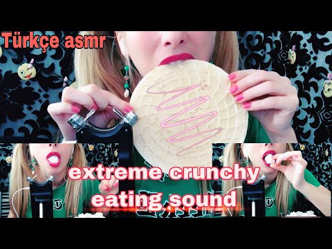 Türkçe asmr / Aşırı derecede çıtır sesler 👍🏻🥰👍🏻 MUKBANG