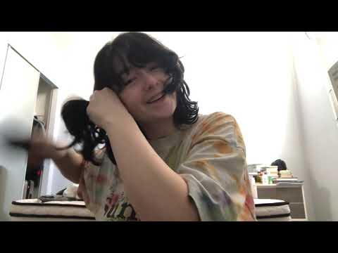 ASMR slow chaotic hair routine (brushing, whisper, soft spoken, tapping)
