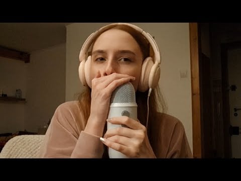 ASMR (-mas) close up mouth sounds (with a bit of rambling) 